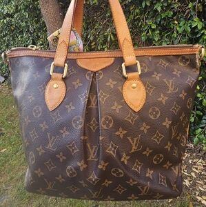 Louis Vuitton Brown and Tan Monogram Tote with Vachetta Leather